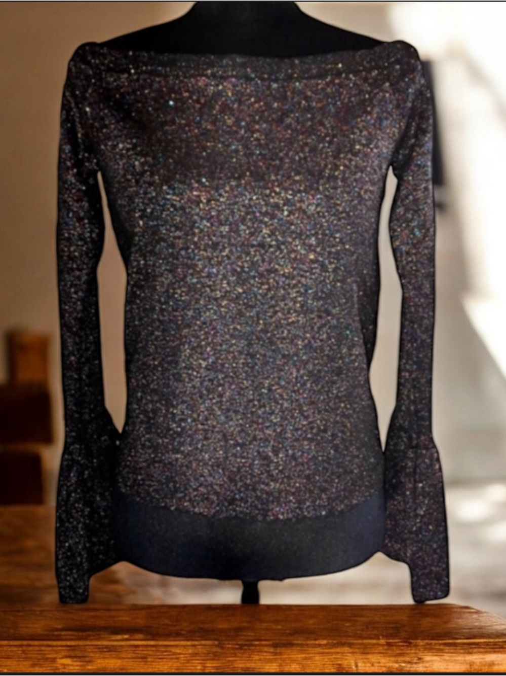 ENDLESS ROSE Metallic Threaded Sweater - Picture 2 of 12